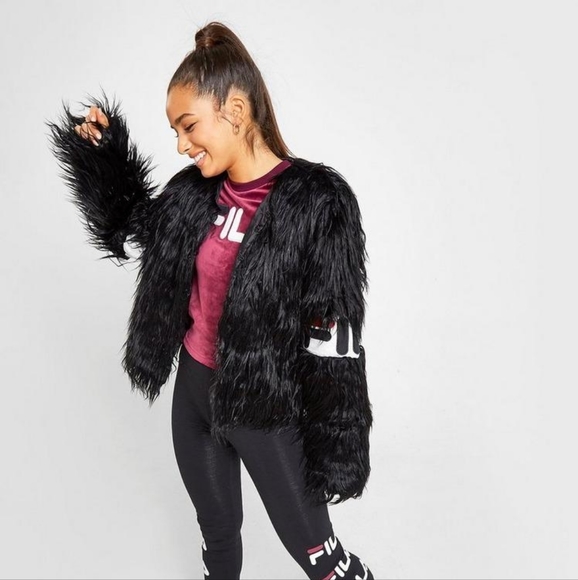 Coats | Fila Fleur Fur Jacket | Poshmark